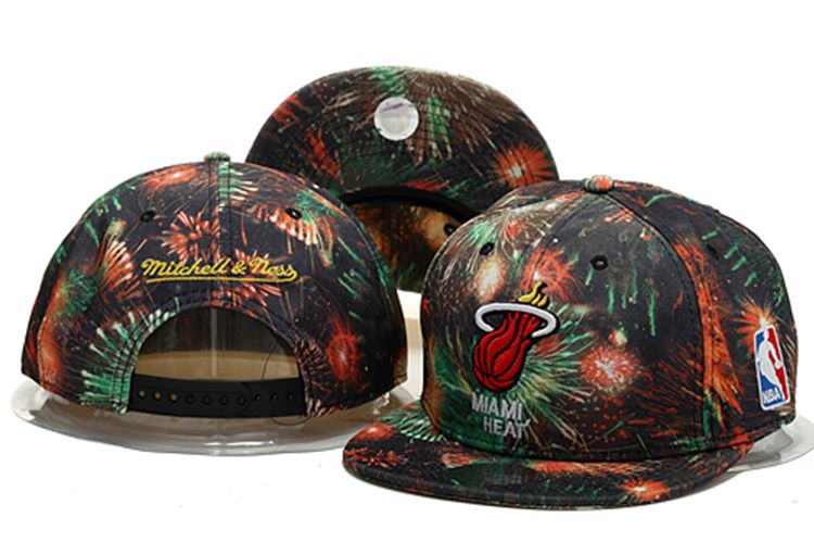 NBA Miami Heat MN Snapback Hat #127